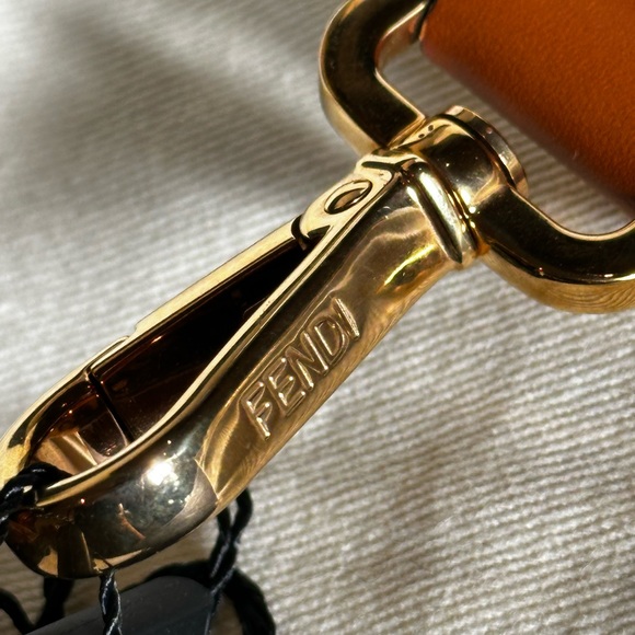 Fendi signature b/w checkered adjustable shoulder strap Brand New with receipt - Picture 6 of 16